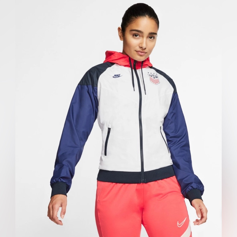 Nike Windrunner Team USA Soccer Women's Jacket, CI8407, Large